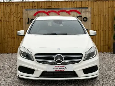Used Mercedes A180 AMG line 122 HP (89 kW) 2014 White Hatchback