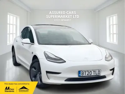 Used Tesla Model 3 Standard Range 239 kW (325 HP) 2020 White Sedan