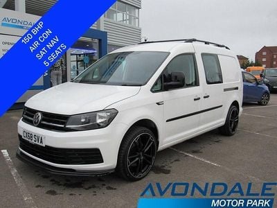 White Used 2018 VW Caddy Maxi Sport MPV | £14,490 (Fair price)