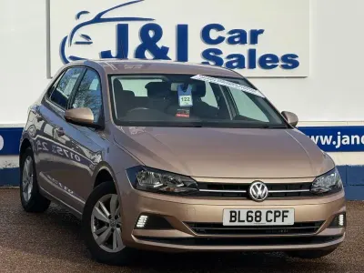 Begagnad VW Polo SE 95 HK (69 kW) 2018 Beige Halvkombi