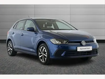 Used VW Polo Match 95 HP (69 kW) 2024 Blue Hatchback
