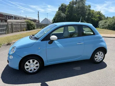Used Fiat 500 69 HP (50 kW) 2013 Blue Hatchback