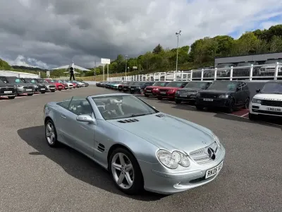 Begagnad Mercedes SL350 2006 Silver Cab
