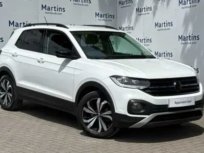 Used VW T-Cross Black Edition 95 HP (69 kW) 2023 White SUV