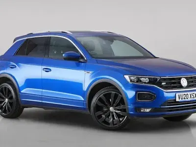 Used VW T-Roc R-line 150 HP (110 kW) 2020 Blue SUV