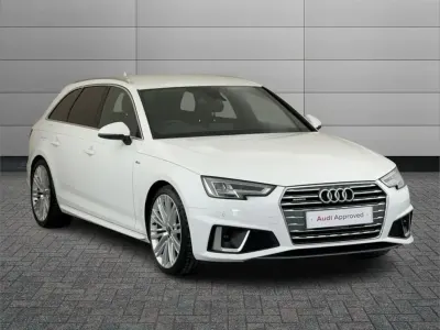 Used Audi A4 S-Line 187 HP (137 kW) 2019 White Estate
