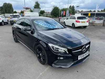 Used Mercedes CLA220 Shooting Brake AMG line 177 HP (130 kW) 2016 Black Estate