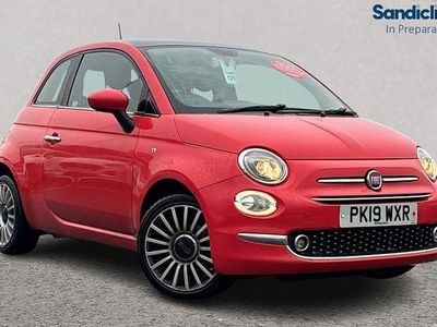 Pink Used 2019 Fiat 500 Lounge Hatchback | £6,796 (Fair price)