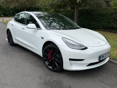 Used Tesla Model 3 Standard Range 239 kW (325 HP) 2020 White Sedan