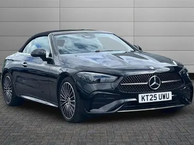 Used Mercedes CLE300 AMG Line Premium 258 HP (189 kW) 2025 Obsidian black Cabriolet
