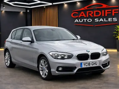 Używany BMW 118 Sport Line 2018 Srebrny Hatchback