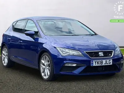Used Seat Leon FR 180 HP (132 kW) 2018 Blue Hatchback