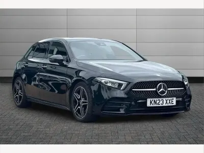 Used Mercedes A180 AMG Line Premium 136 HP (100 kW) 2023 Black Hatchback