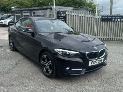 Begagnad BMW 218 Sport Line 2017 Svart Sportkupé