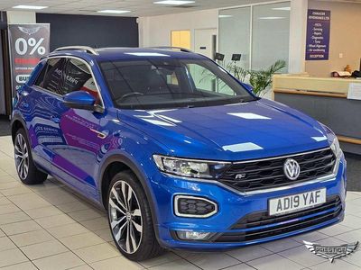 Blue Used 2019 VW T-Roc R-line SUV | £12,575 (Fair price)