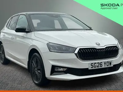 Used Skoda Fabia Design Edition 85 HP (62 kW) 2026 Candy white black magic pearl effect Hatchback