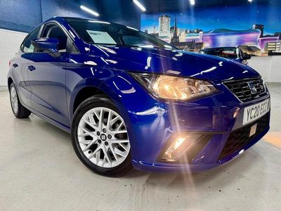 Used Seat Ibiza SE Technology 95 HP (69 kW) 2020 Blue Hatchback