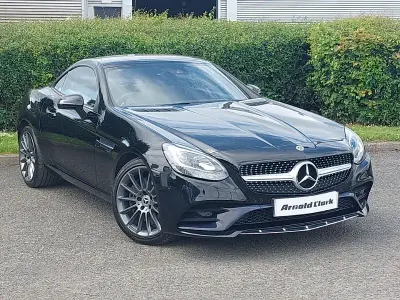 Used Mercedes SLC180 AMG line 156 HP (114 kW) 2017 Black Cabriolet