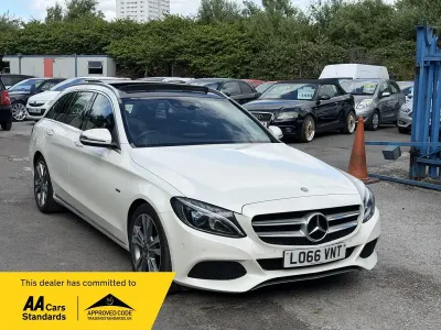 Used Mercedes C350e Premium Plus 2016 White Estate