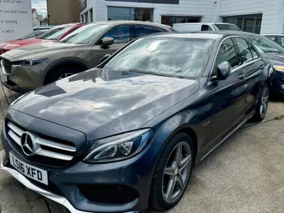 Used Mercedes C220 AMG line 170 HP (125 kW) 2016 Grey Sedan