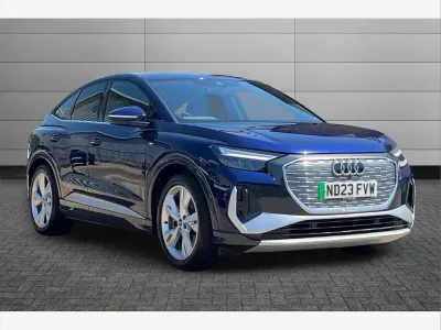 Used Audi Q4 e-tron S-Line 150 kW (204 HP) 2023 Blue SUV