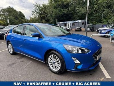 Blue Used 2021 Ford Focus Titanium Hatchback | £12,695 (Good price)