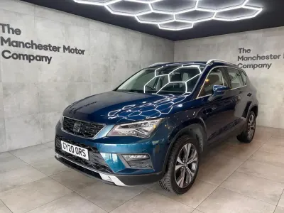 Usado Seat Ateca Ecomotive 115 HP (84 kW) 2020 Azul SUV