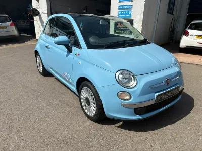 Used Fiat 500 Lounge 69 HP (50 kW) 2012 Blue Hatchback