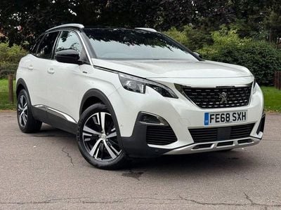 White Used 2018 Peugeot 3008 GT-line SUV | £11,995 (Fair price)
