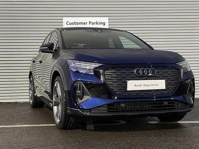 Navarra blue, metallic Used 2023 Audi Q4 e-tron Black Edition SUV | £32,411 (Fair price)