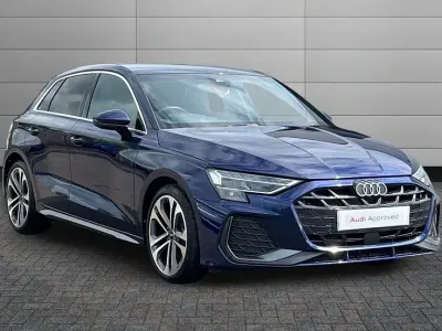 Used Audi A3 S-Line 150 HP (110 kW) 2024 Blue Hatchback