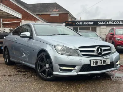 Begagnad Mercedes C250 AMG 2019 Silver Sportkupé