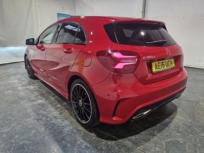 Used Mercedes A180 AMG line 109 HP (80 kW) 2016 Red Hatchback