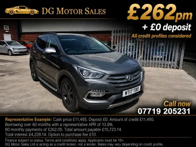 Used Hyundai Santa Fe Edition 200 HP (147 kW) 2017 Silver SUV