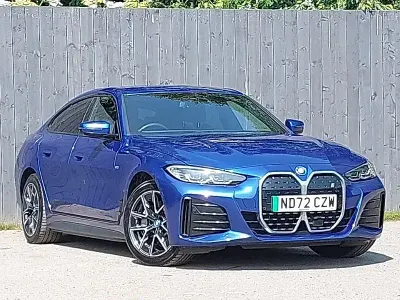 Used BMW i4 M Sport 250 kW (340 HP) 2022 Blue Sedan