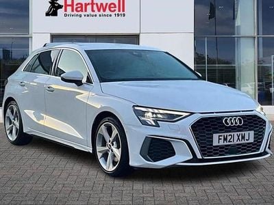 White Used 2021 Audi A3 S-Line Hatchback | £20,499 (Fair price)