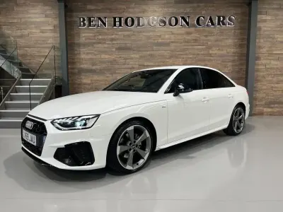 Used Audi A4 Black Edition 150 HP (110 kW) 2019 White Sedan