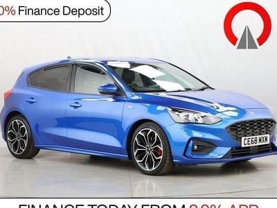 Used Ford Focus ST-Line X 125 HP (91 kW) 2018 Blue Hatchback