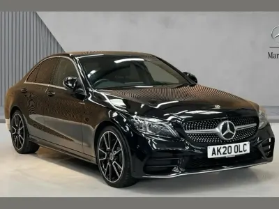 Used Mercedes C220 AMG line 194 HP (142 kW) 2020 Black Sedan