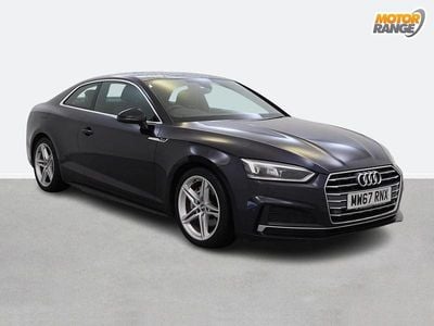 Used Audi A5 S-Line 190 HP (139 kW) 2017 Blue Coupe
