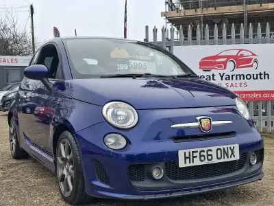 Used Abarth 595 140 HP (102 kW) 2016 Blue Hatchback