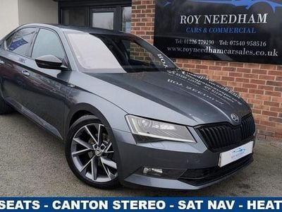 Used Skoda Superb SportLine 190 HP (139 kW) 2018 Grey Hatchback