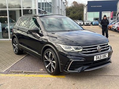 Black Used 2021 VW Tiguan R-line SUV | £20,995 (Good price)