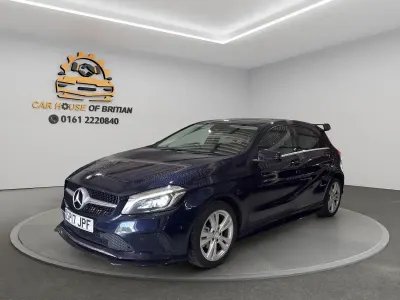 Used Mercedes A200 Premium 136 HP (100 kW) 2017 Blue Hatchback