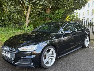 Used Audi A5 Sportback S-Line 150 HP (110 kW) 2019 Black Hatchback
