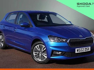 Used Skoda Fabia SE L 94 HP (69 kW) 2022 Blue Hatchback