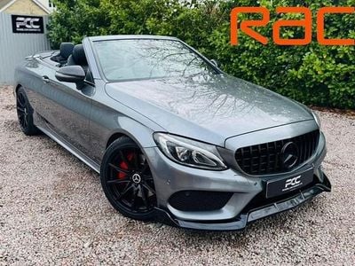 Used Mercedes C250 AMG line 204 HP (150 kW) 2017 Grey Cabriolet