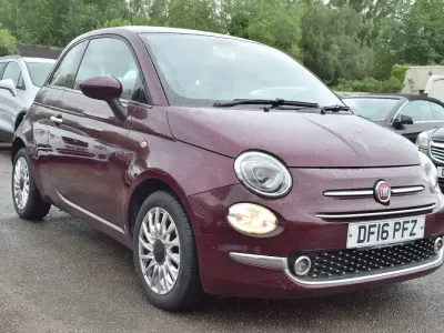 Used Fiat 500 Lounge 69 HP (50 kW) 2016 Red Hatchback