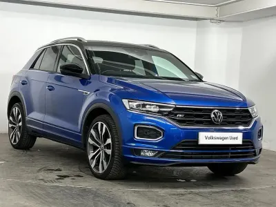 Used VW T-Roc R-line 150 HP (110 kW) 2022 Blue SUV