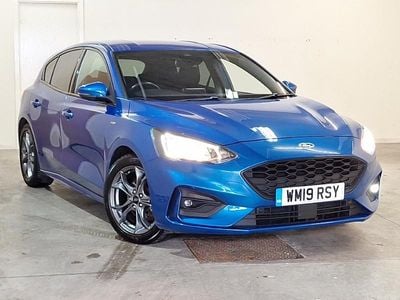 Used Ford Focus ST-Line 125 HP (91 kW) 2019 Blue Hatchback